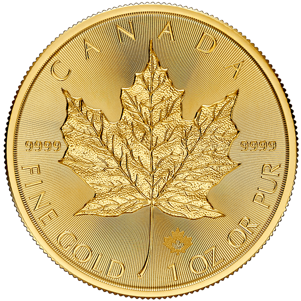 Canadian Gold Maple Leaf Front