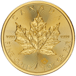 2025 gold Canadian Maple Leaf Reverse