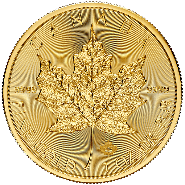 Canadian Gold Maple Leaf Front