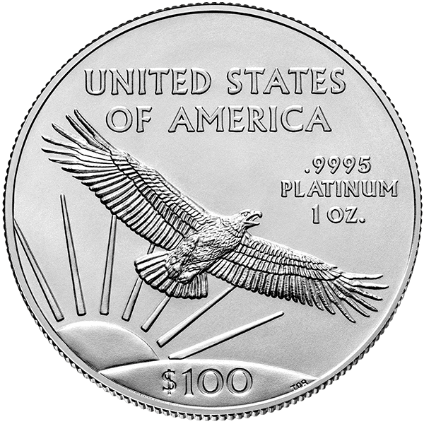 Platinum American Eagle 2022 Back