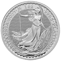 Royal Mint Britannia 2027 Platinum, 1 oz Reverse