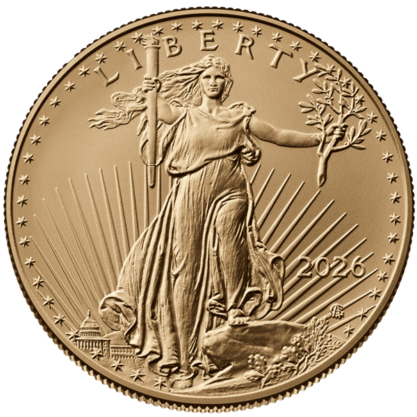 Gold American Eagle 2026 Front