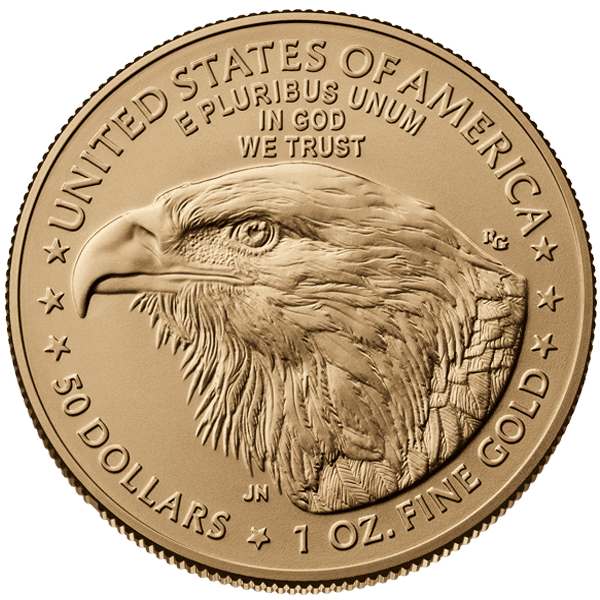 Gold American Eagle 2026 Back