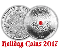 Holiday coins from World Mints for 2017 in Silver and Gold