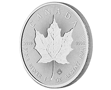 RCM Silver Maple Leaf with Double-sided Incused strike
