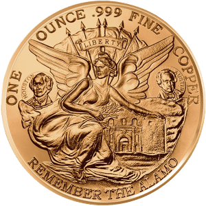 Texas Commemorative Round - Copper
