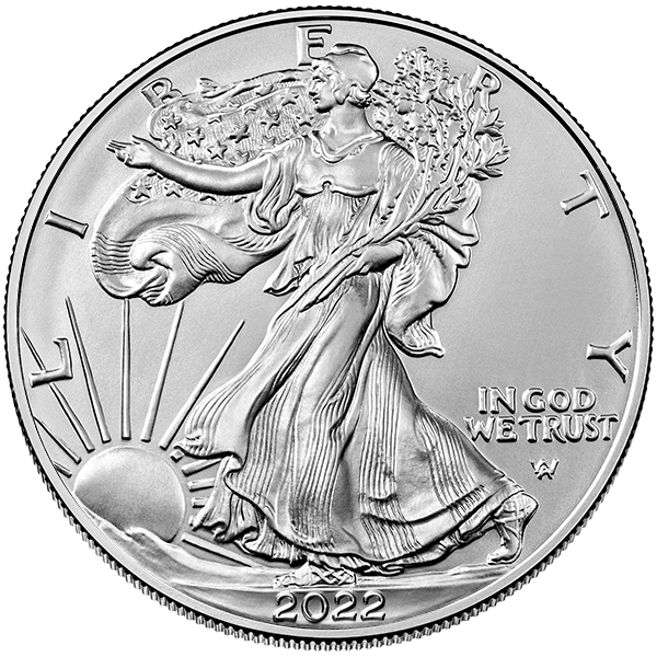 Silver American Eagle 2022 Front