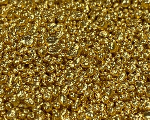Fairmined gold grain refined by Dillon Gage