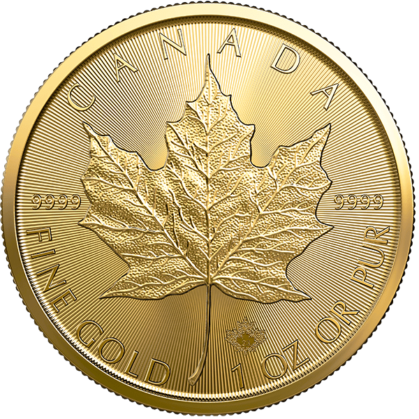 Canadian Gold Maple Leaf Front