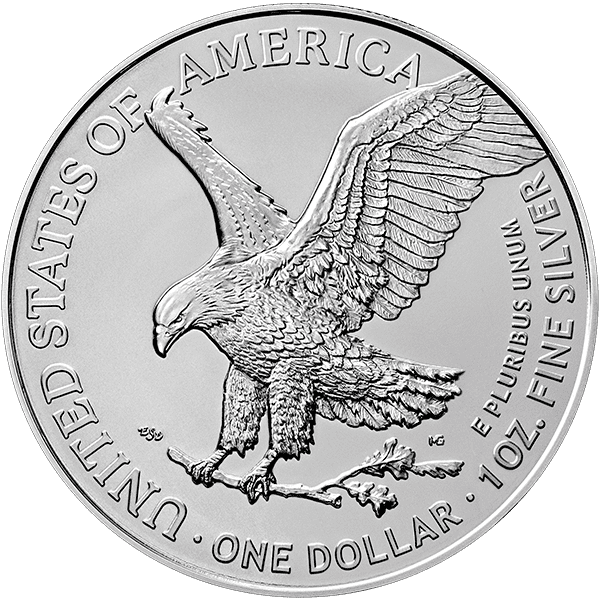 Silver American Eagle 2024 Back