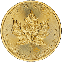 Canadian Gold Maple Leaf 2024 Reverse