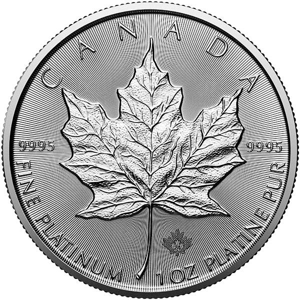 Canadian Platinum Maple Leaf 2024 Front