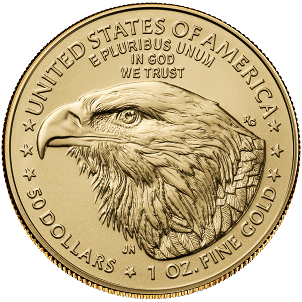 Gold American Eagle 2024 Back