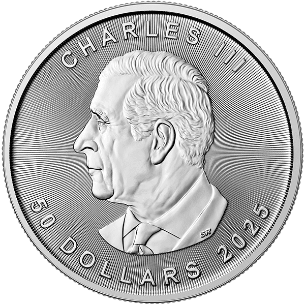 Canadian Platinum Maple Leaf 2025 Back