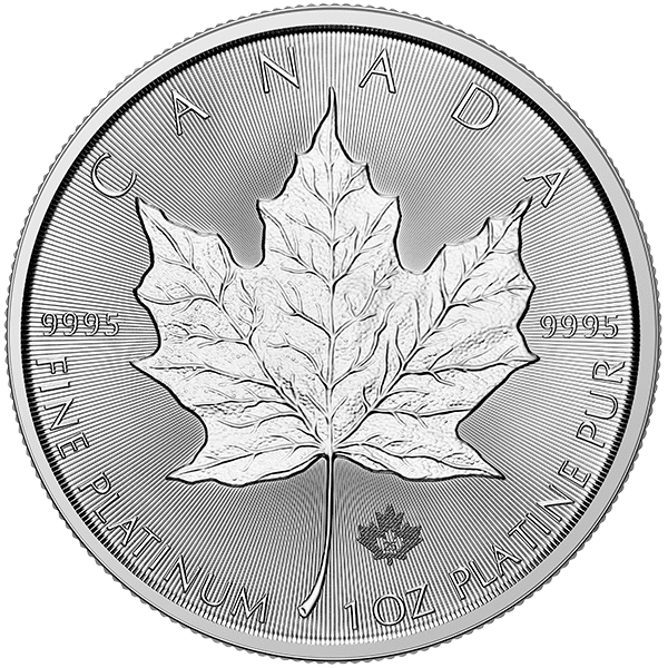 Canadian Platinum Maple Leaf 2025 Front