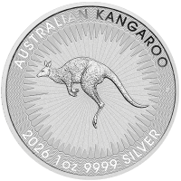 Perth Mint 2026 Silver Kangaroo Reverse
